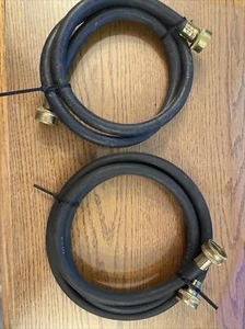 2 Waschmaschinen- oder Geschirrspülerschläuche Warm-/Kaltwasserversorgung 48” & 55” lang NEU - Bild 1 von 3