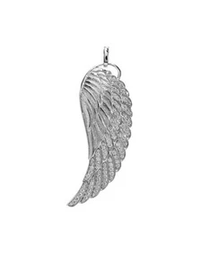 Anhänger Flügel Silber AF1003 Engelflügel klein Silber mit Zirkonia Angelsvoice - Picture 1 of 2