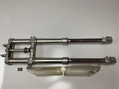 1998 1999 Honda CR125R CR125 OEM FORKS SHOCK SUSPENSION TUBES TRIPLE CLAMPS TREE - Image 1 of 4