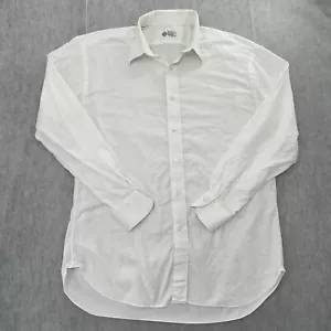 Luigi Borrelli Shirt Adult 16/41 White Button Up Long Sleeve Handmade Italy Mens - Picture 1 of 11
