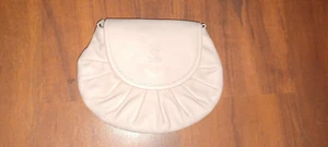 vera pelle italy small pink pleated shell shaped shoulder purse free shipping - Picture 1 of 3