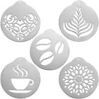  Coffee Latte Stencils Cupcake Decorations Stainless Steel Chocolate