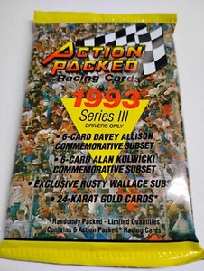 Action Packed Racing Cards 1993 Series 3 Sealed Unopened 5x Packs - Picture 1 of 4