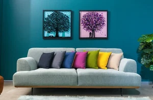 Kissenbezug 40x40 - 2er Set - Kissenhülle Sofakissen Couchkissen Deko Kissen - Bild 1 von 40