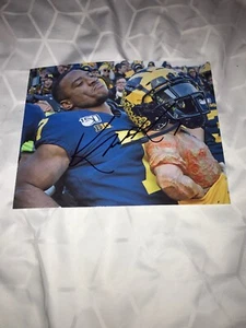 Foto de fútbol americano 8x10 firmada autografiada por Khaleke Hudson Michigan Wolverines C - Imagen 1 de 2