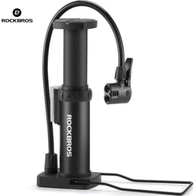 ROCKBROS High Pressure Bike Pump Bicycle Air Inflator MTB Foot Pump Portable - image 1 of 4