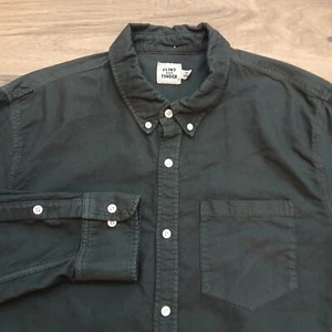 Flint and Tinder Shirt Mens Extra Large Black Huckberry Casual Button USA Made - Picture 1 of 8