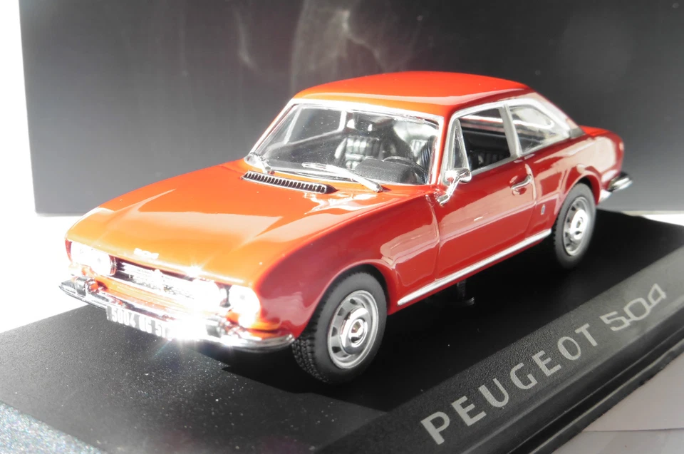 PEUGEOT 504 COUPE 1969 RED NOREV 475416 1/43 ROUGE ROT ROSSO ROADSTER DIE CAST - Photo 1/1