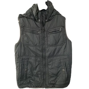 Diesel Kids Boys Charcoal Grey Puffer Vest Size M (8-10) AS NEW - Picture 1 of 8