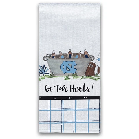 North Carolina Tar Heels Eat Drink & Go Team Kitchen Towel Cover
