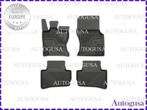 NEW LHD FULL SET BLACK RUBBER FLOOR MATS LINERS FOR RANGE ROVER VELAR 2017- - Picture 1 of 4