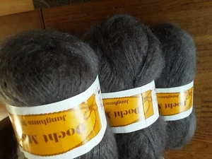 Junghans Docht Mohair WOLLE 300 g  Dunkelbraun...NEU - Bild 1 von 3