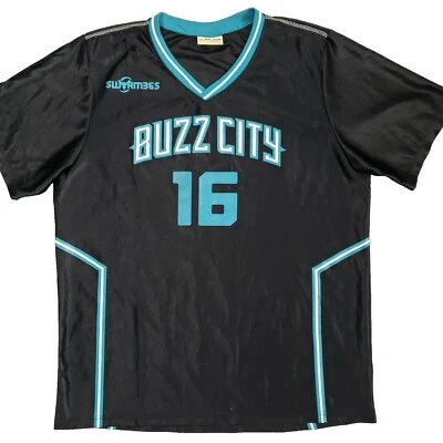 Buzz City SGA Shooting Jersey Mens XL Charlotte Hornets #16 Swarm 365 Match-up - Image 1 of 4