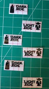 Stars Wars Dark Side Light Seitenaufkleber Sticker Lichtschalter 3 Paar  - Bild 1 von 24