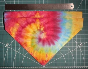 Dog bandana x2 Handmade cotton , ice tie dye customs , XL Extra Large - Picture 1 of 3