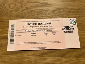 Udo Lindenberg Musical Hinterm Horizont Ticket 19.06.2015 - Bild 1 von 2