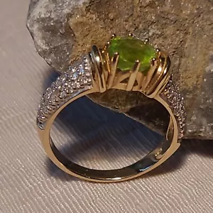 Nigerianischer Paraiba-Turmalin-Goldring, 585 GG, 5 g, Lance Fischer, Wie Neu - Bild 1 von 7