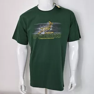 Official SA Rugby Team Polyester Short Sleeve T Shirt Men's Medium  - Picture 1 of 6
