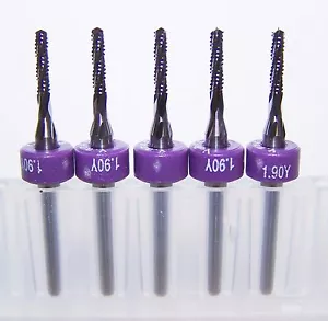 (5) 1.90mm (.0748") CHIPBREAKER CARBIDE ROUTER BURRS, DP Kyocera 2300.0748.315D - Picture 1 of 2
