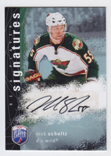 2007-08 UD BAP NICK SCHULTZ AUTO S-NS Autograph Signatures Be A Player Wild