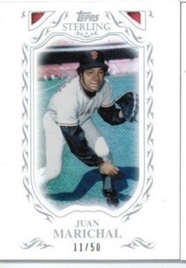 2009 Topps Sterling Juan Marichal Framed White Base #'ed 11/50
