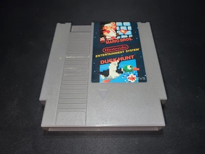 Super Mario Bros. / Duck Hunt BL Authentic Nintendo NES EXMT cond game cartridge - Image 1 of 3