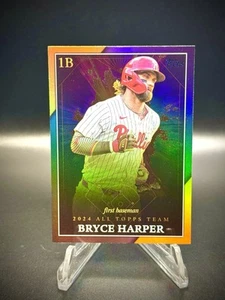 2025 Topps Bryce Harper 2024 All Topps Team lámina de oro paralelo 25/50 SSP - Imagen 1 de 2