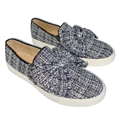 Zapatillas sin cordones Karl Lagerfeld Paris Mujer Esme Boucle Blanco y negro Talla 8M Foto 1 de 4