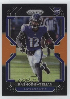 2021 Panini Chronicles Black Orange Prizm /75 Rashod Bateman #PB-12 Rookie RC - Image 1 of 2