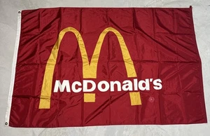 Bandera de McDonald's Store vintage años 70 publicidad escasa enorme comida rápida 8’x4’ - Imagen 1 de 14