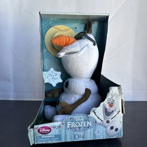 2013 Disney Store Frozen Singing Olaf Snowman Hat Sunglasses NIB - Picture 1 of 10