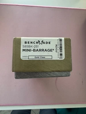 BENCHMADE PURPLE HAZE FAT CARBON FIBER MINI Barrage 585BK-251 Gold Class - New - Image 1 of 2