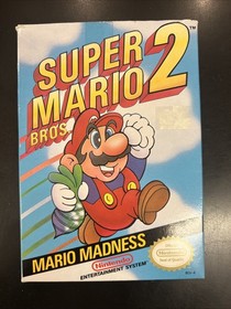 Super Mario Bros. 2 Complete in Box nintendo nes game.