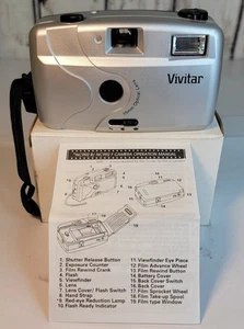 Vivitar Filmkamera, 35mm optisches Objektiv mit Blitz, Modell NC992F NEU UNBENUTZT - Bild 1 von 9