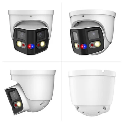 8MP Dual Lens Panoramic IP POE Camera 180° Sound Light Alarm Speaker - Image 1 of 4