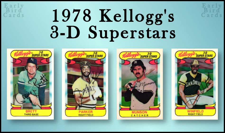 1978 Kellogg's 3-D Super Stars (1-57) / U Pick Cards - Build Set / Buy4+ Save20% - Image 1 of 1
