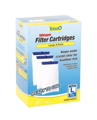 Tetra Whisper Large Aquarium Filter Cartridge 3pk.  10 - 30 Gallon Tank - Image 1 of 4