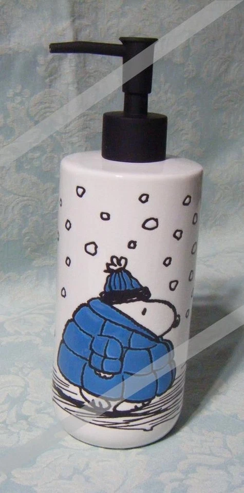 Peanuts Snoopy Abrigo Hinchado Jabón Loción Bomba Dispensador Días de Nieve Nuevo (LL/412) Foto 1 de 1