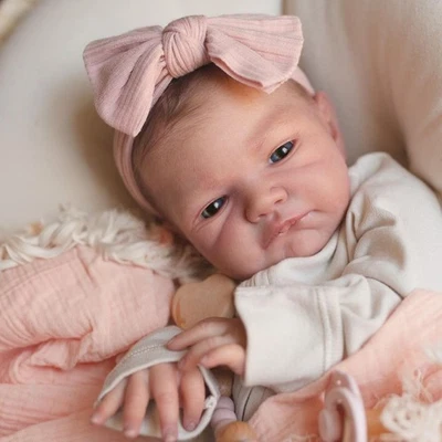 20 Inch Lovely Baby Girl Lifelike Full Silicone Reborn Baby Doll Gifts Realistic - Image 1 of 4