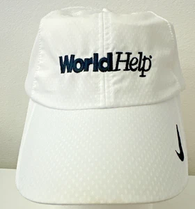 Cappello berretto baseball Nike Golf bianco World Help gancio passante regolabile - Foto 1 di 10