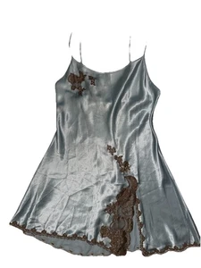 Rare Vintage Y2K Victoria’s Secret Madison Beer Slip Dress Women’s Size S Blue - Picture 1 of 7