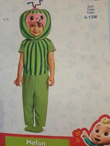Neu KLEINKIND COCOMELON HALLOWEEN KOSTÜM JUMPSUIT KOPFSCHMUCK VERKLEIDUNG MITTEL 6-12 Monate - Bild 1 von 3
