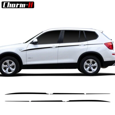 Car Door Side Accent Stripes Waistline Decal Stickers for BMW X3 F25 2010-2017 Foto 1 de 4