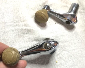 1941 1946 1947 1948 Ford Mercury VENT WINDOW CRANK DOOR HANDLES vtg 40s interior - Bild 1 von 10