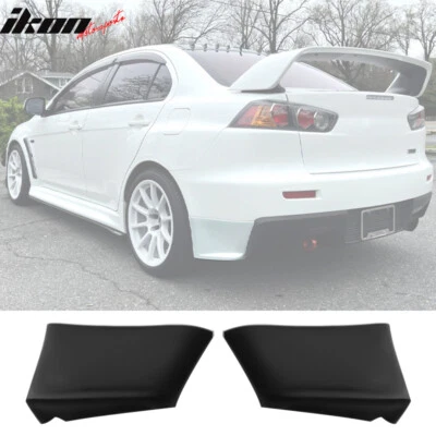 Fits 08-15 Mitsubishi Lancer Evolution EVO Style Rear Bumper Lip Spats Aprons PU Foto 1 de 4