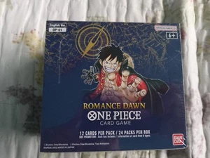 One Piece OP-01 Romance Dawn Booster Box BLUE BOTTOM English Wave One NEW SEALED - Picture 1 of 6