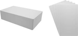 (100) Comic Buch Bin Index Teiler Karten - 7"x12" - weiß SCHWERLAST 40mil dick - Bild 1 von 2