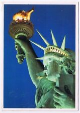 Postcard Statue Of Liberty At Night NYC New York