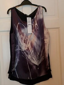 Top para mujer Otto Sensi negro multicolor con tachuelas talla L  - Imagen 1 de 9