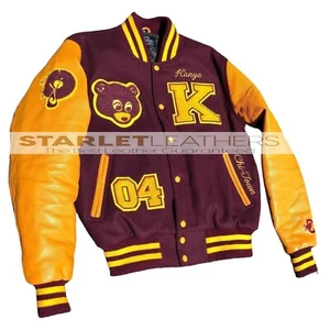 Men Stylish College Dropout Baseball Classic Letterman Style Jacket | Kanye West - Picture 1 of 5